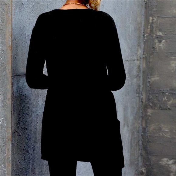 FINAL MARK-DOWN CARDIGAN BLACK (OS) ONE-SIZE - Picture 2 of 2